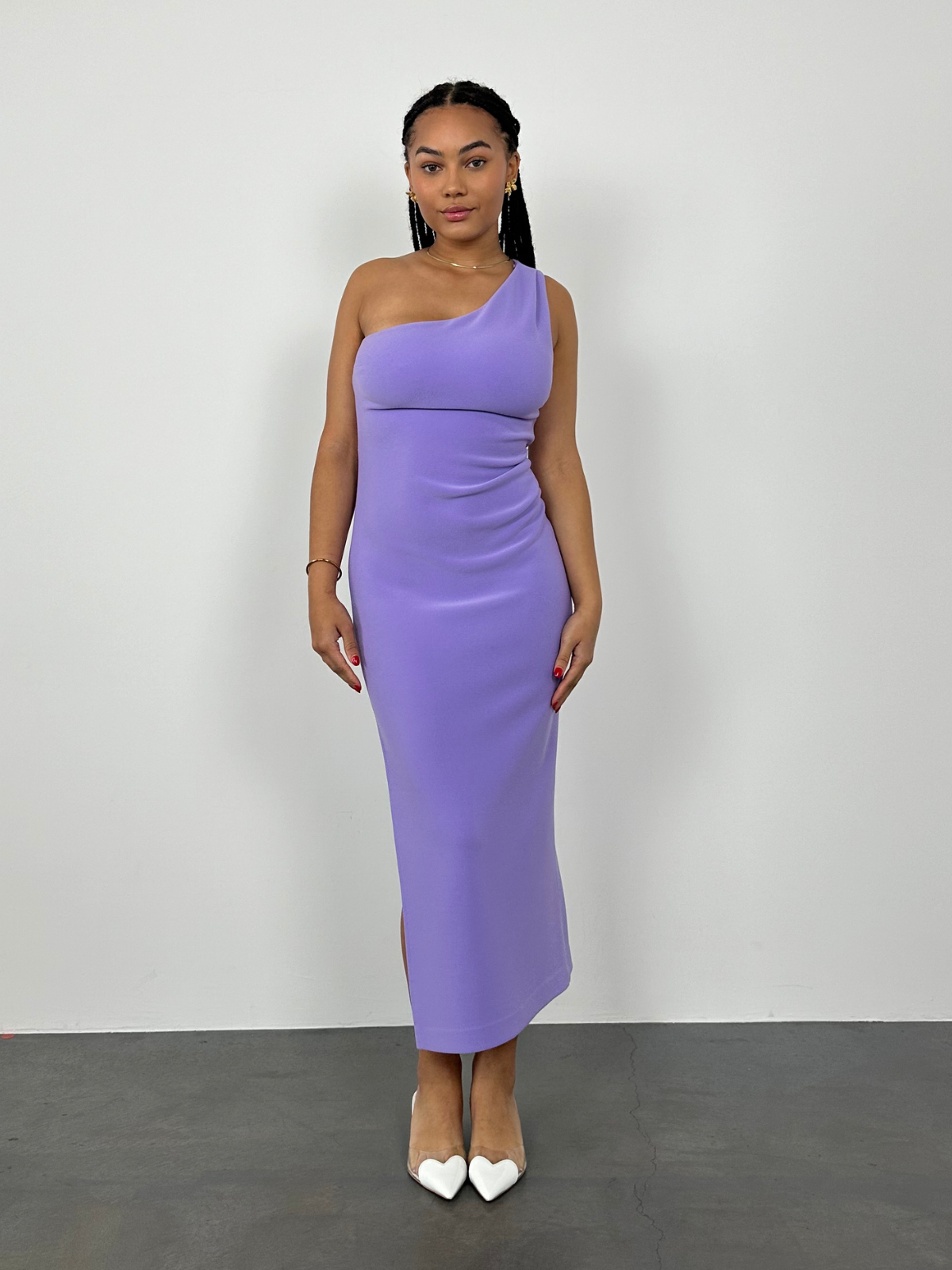Clover Midi - Purple