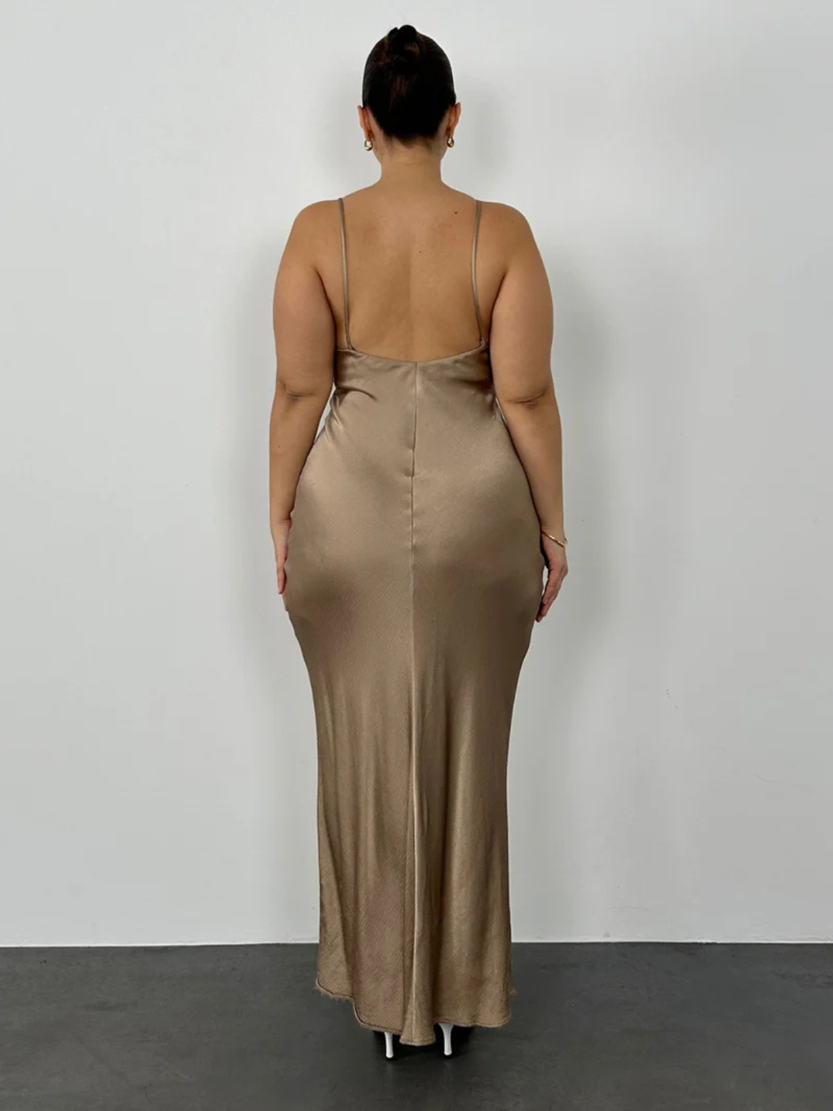 Lorelai V Neck Dress - Gold
