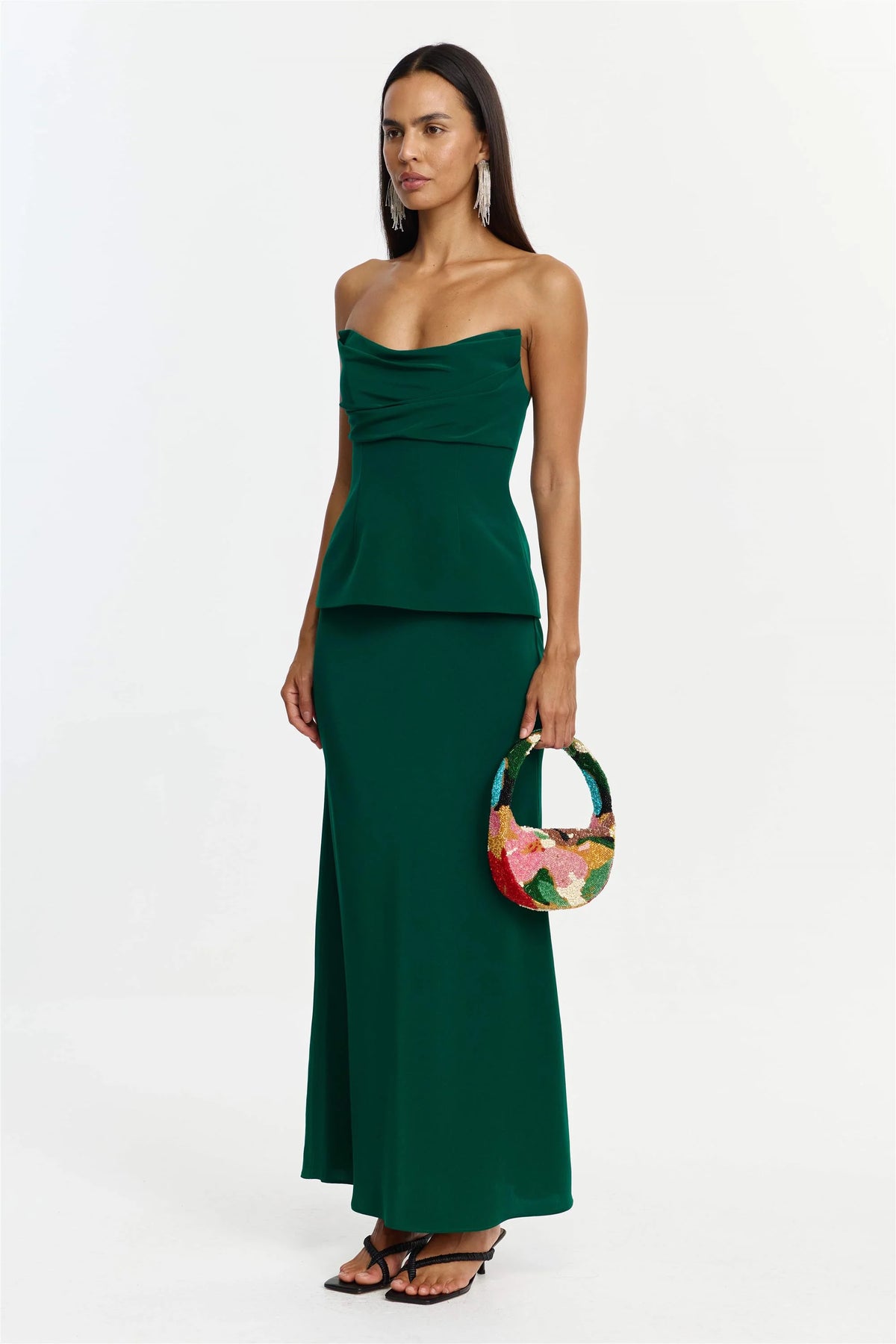 GILWELL MAXI DRESS - DEEP EMERALD
