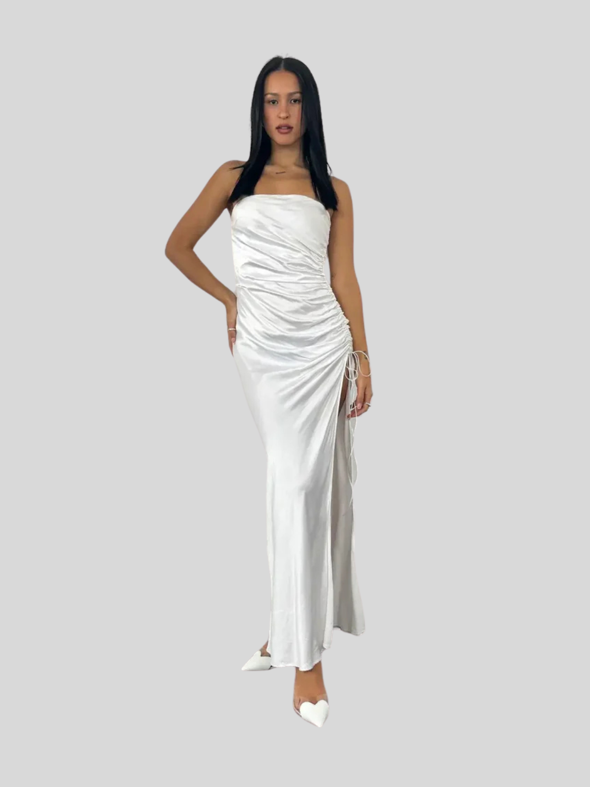 Angelina Dress White