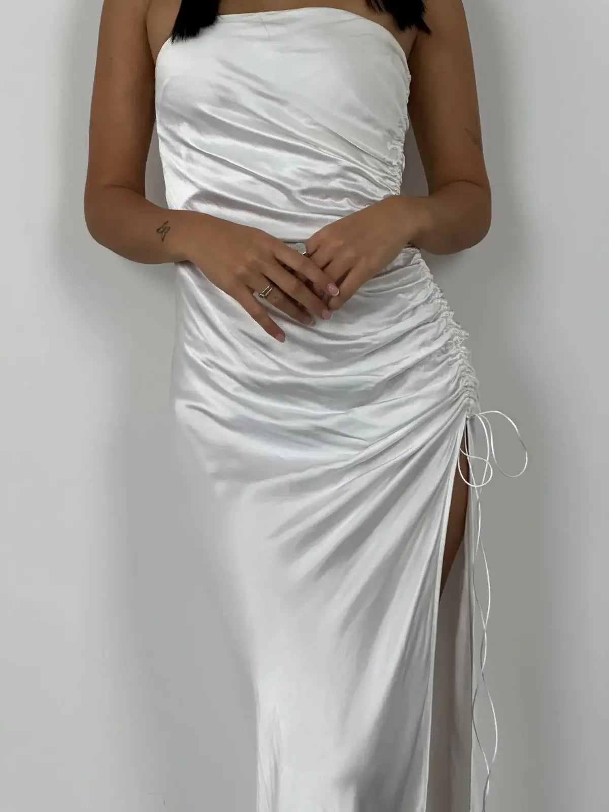 Angelina Dress White