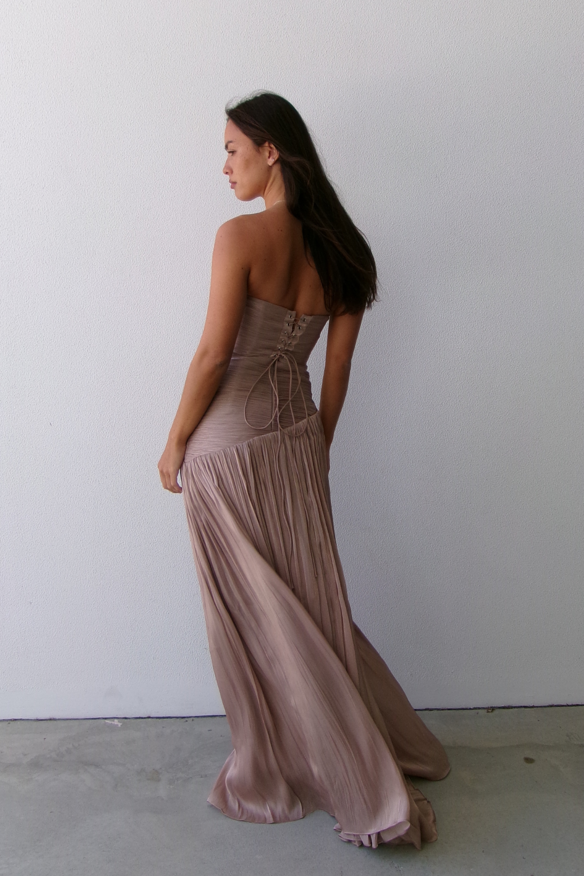 BRONTE GOWN - SMOKE