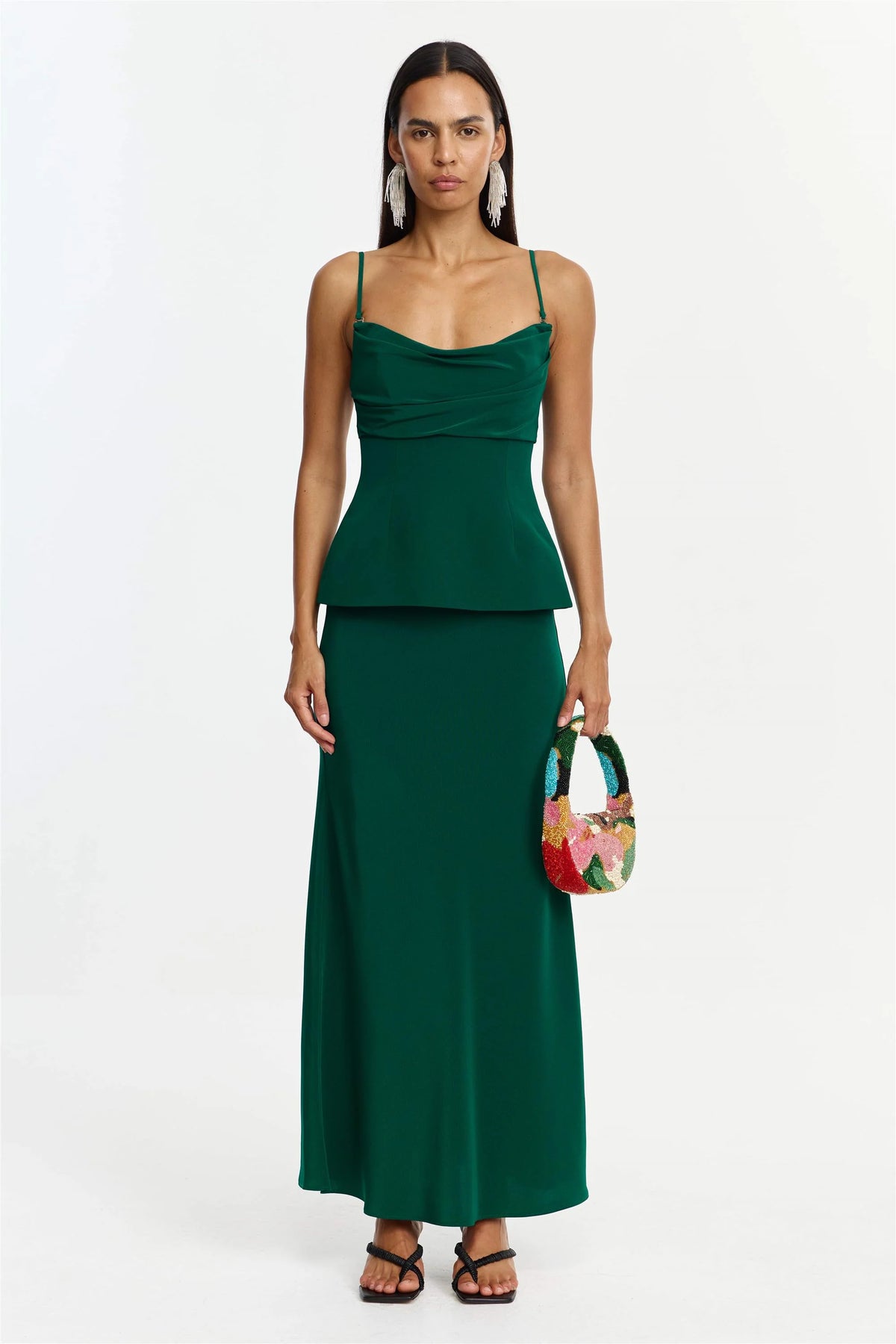 GILWELL MAXI DRESS - DEEP EMERALD