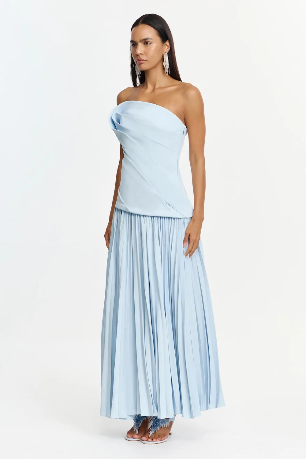 HARDEN MAXI DRESS - POWDER BLUE