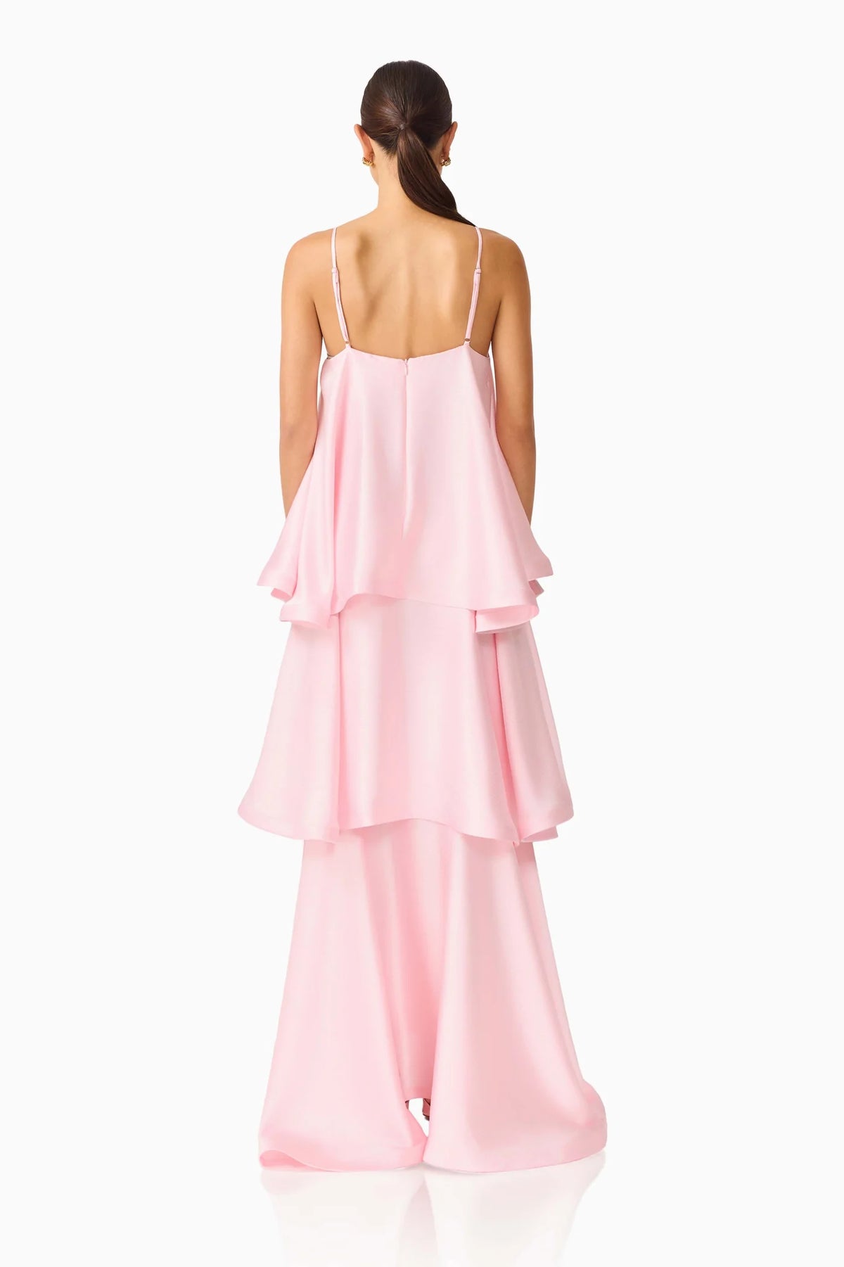 TILLY TIERED MAXI DRESS - PALE PINK
