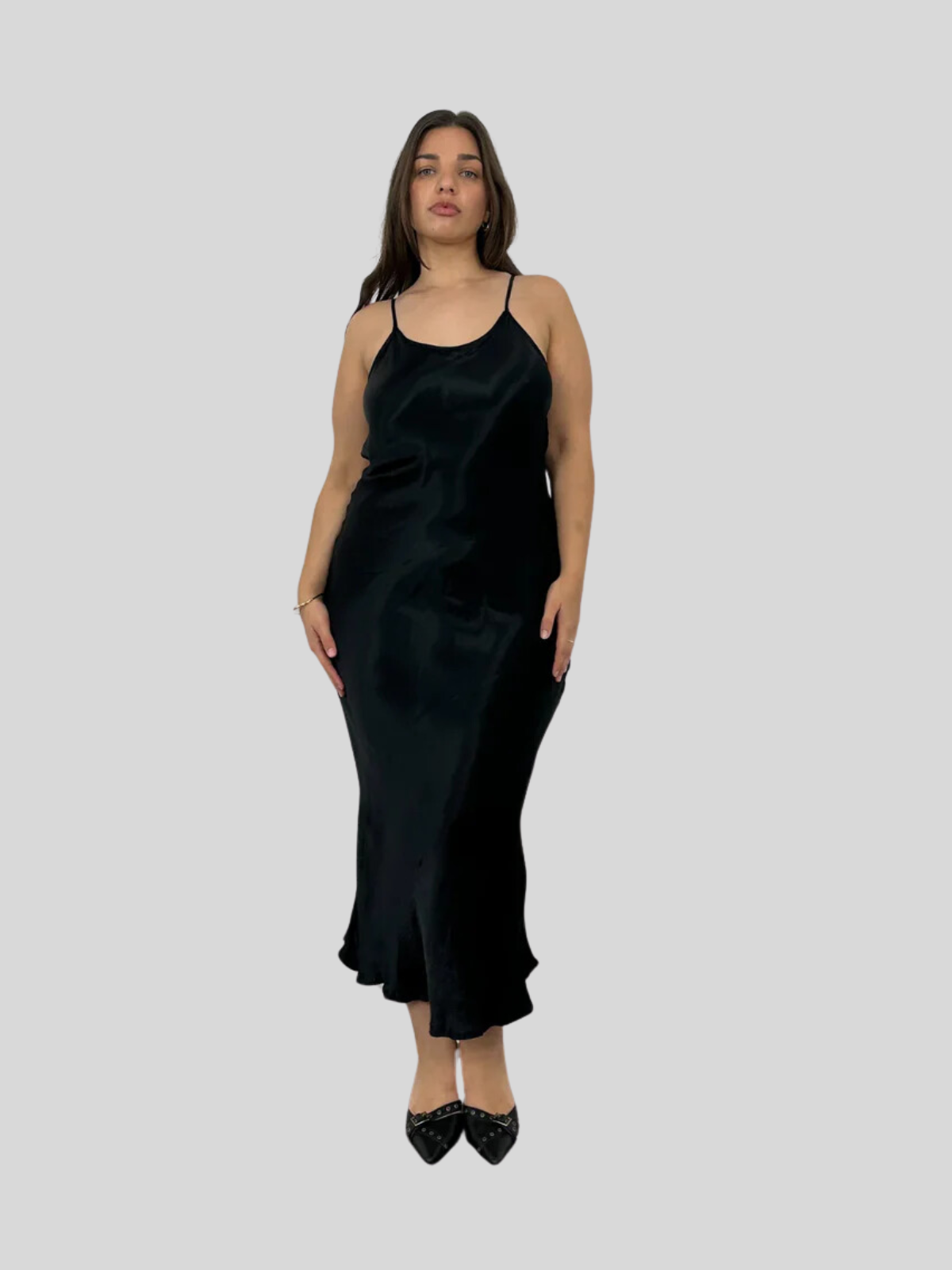 Running Bias Dress Black