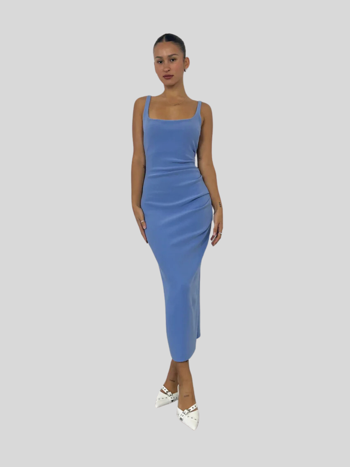 Maddison Tuck Dress Blue